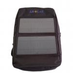 Waterproof Nylon Lining 60L Solar Panel Backpacks With Dual USB Water Resistant Zipper
