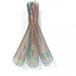 Rainbow Single Loop Electroplated Metal Spiral Coils For Bookbinding