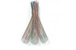 China Rainbow Single Loop Electroplated Metal Spiral Coils For Bookbinding supplier