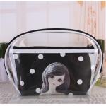 Recyclable PVC Resealable Packaging Bags With Zipper Beauty Cosmetic Storage for sale