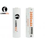 Durable 3.7 Volt Flashlight Battery , 3400mAh 18650 Rechargeable Lithium Ion Battery for sale