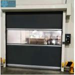 Black 3KW 1000times/Day Plastic Roller Shutter Doors for sale