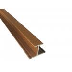 Timber Extruded Tubular Aluminum Wood Grain Profile With ISO Certification