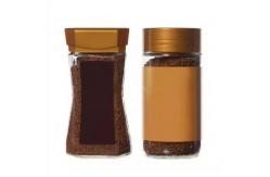 China Clear Glass Coffee Jars Coffee Bean Tea Food Container With Plastic Lid supplier