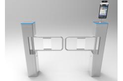China SUS304 Face Recognition Pedestrian Swing Barrier Square 1.5s supplier