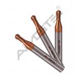 2 Flutes Custom End Mill HRC45 - HRC65 Lollipop End Mills For Heated Steel for sale