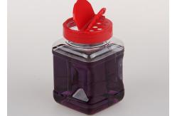 China Spice Square Shape Clear PET Plastic Jars Small Transparent Food Grade Canister supplier