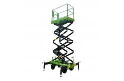 China Manual Pushing Mobile Scissor Lift 14 Meters Aerial Work Platform supplier