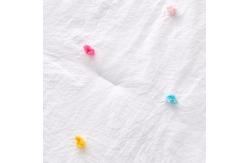 China White Childrens Cotton Bedding Jacquard Tufted Dot Crib Bed Sheets Set supplier