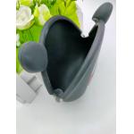OEM Soft Silicone Toys Reusable Bags Black Cartoon Bear Shape for sale
