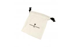China Eco Friendly Canvas Muslin Small Cotton Drawstring Bags Reusable Drawstring Makeup Pouch supplier