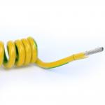 Sheath Material PVC 2-10 Cores Flame Retardant Spiral Curly Spring Power Cable for Electronic Equipment for sale