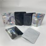 Matte Hologram Stand Up Bag Aluminum Foil See Through Bag For Make Up Tools for sale