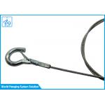 High Tensile Stainless Steel Wire Rope Sling 1/16 With Double Spring Hook