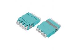 China LC OM3 QUAD One-piece Adapter With Flange-p supplier