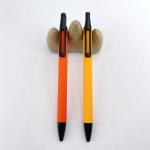 High Quality Soft Rubber Business Ballpoint Pen Simple Press Ball Pen With Clip