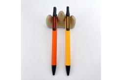 China High Quality Soft Rubber Business Ballpoint Pen Simple Press Ball Pen With Clip supplier