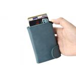 RFID Credit Card Organizer Wallet Insert PU Leather UV Printing Aluminum for sale