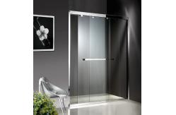 China 1200-2000X1900mm Double Sliding Glass Shower Doors , Shower Cubicle Doors With Double Wheels supplier