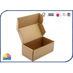 Logo Printed E Flute Kraft Paper Corrugated Mailer Box for sale