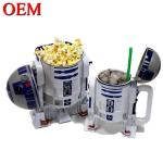 Factory Passed FAMA custom Plastic Popcorn Cup Containers Popcorn Buckets With Lids for sale