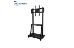 China 86in Interactive Whiteboard Stand 150KG Flat Panel Mobile Rolling Flat Screen Tv Stand supplier