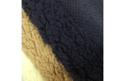 China Dyed Polyester Cloth Material Polyester Plush Sherpa With Custom Design supplier
