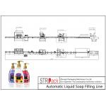 Liquid Soap Bottle Filling Line Automatic Shampoo Filling Machine Stable Operation for sale