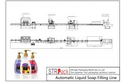 China Liquid Soap Bottle Filling Line Automatic Shampoo Filling Machine Stable Operation supplier