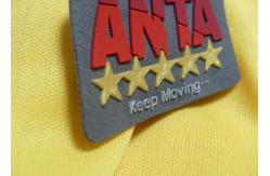 China Custom Geographical 3D Metal Soft Silicone Rubber PVC Patches For Jacket supplier