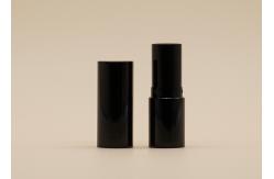 China Glossy Black Custom Made Empty Lipstick Containers Smooth Feel 5g Volume supplier
