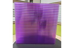 China Purple Unique 8mm Polycarbonate Roofing Sheets Four Layer Structure supplier