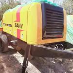 2018 Old Second Hand Stationary Concrete Pump HBT50C 40m3/H 6051X2068X2215mm