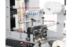 China 310mm Printing Width Roll To Roll Flexo Printing Machine With Rotary Die Cutting supplier