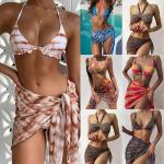 UPF 50++ Ladies Swimsuit  Skirt 3 Piece Swim Set Slim Green  M L XL  Polyamide for sale