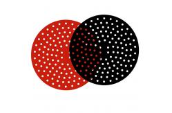 China Reusable Square Silicone Air Fryer Mat Non Stick 21cm supplier