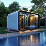 Framework Prefabricated House Unfurnished Apple Cabin Tiny Home Sleeping Space Pod for sale