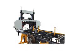 China Gasoline Engine Band Saw Horizontal Wood Cutting Automatic Portable Sawmill supplier
