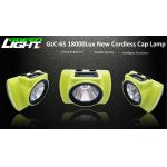 OLED Screen 18000 LUX Led Cordless Mining Cap Lamp