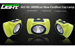 China OLED Screen 18000 LUX Led Cordless Mining Cap Lamp supplier