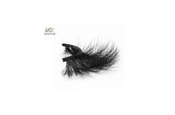 China Russian Style Ultra Light 25mm 6D Volume Lashes Synthetic Fibers supplier