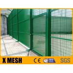 Green Powder Coated Prison Fence With Top Y Arm And Concertina Wire For High Security Fields for sale