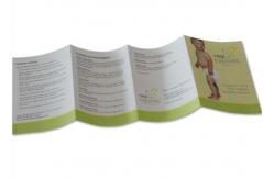 China Two Sided Package Insert Printing Paper Leaflet Folding For Pharma Box supplier