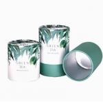 Paper Tube Cardboard Tea Boxes Biodegradable Cylinder Tea Packaging for sale