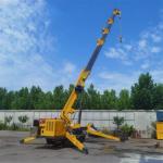 Hydraulic Remote Control Diesel Electric Power Spider Crawler Crane 5ton 8ton