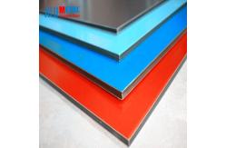 China 6mm Exterior Mirror ACP PVDF Aluminum Composite Panel Sheet AntiStatic Surface supplier