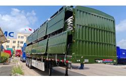 China Second Hand New Design Fence Semi Trailer 80 Ton Loading Capacity supplier