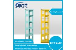 China Metal Bookshelf Revolving Storage Rack Custom Multipurpose Book Shelf supplier