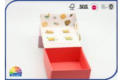 China Cookies Pink Durable Folding Carton Box Matte Lamination Customized Logo For Snacks supplier