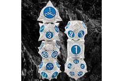 China Durable Polyhedron Metal RPG Dice Set Dragon And Dungeon 16mm Sparkle supplier